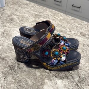Women's Multicolor Floral Sandals